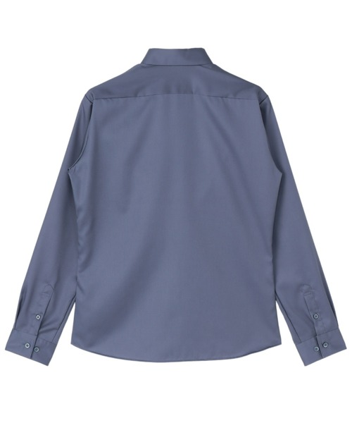 TOKYO SHIRTS（トウキョウシャツ）の「超形態安定ノーアイロン レギュラー 長袖ビジネスワイシャツ（ビジネスシャツ・レディース・ネイビー・LL/M/L/XL/S）」の2枚目の写真