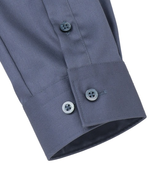 TOKYO SHIRTS（トウキョウシャツ）の「超形態安定ノーアイロン レギュラー 長袖ビジネスワイシャツ（ビジネスシャツ・レディース・ネイビー・LL/M/L/XL/S）」の4枚目の写真