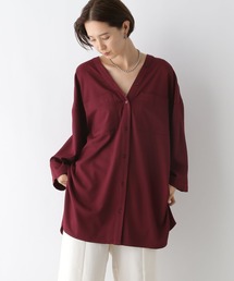 LEPSIM | Vネックワイドチュニックシャツワンピース/AW　145461(チュニック)