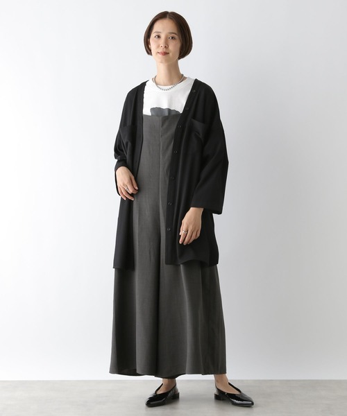 LEPSIM（レプシィム）の「Vネックワイドチュニックシャツワンピース/AW　145461（チュニック・レディース・レッド/グレイッシュベージュ/チャコールグレー/ブラック・FREE）」の7枚目の写真