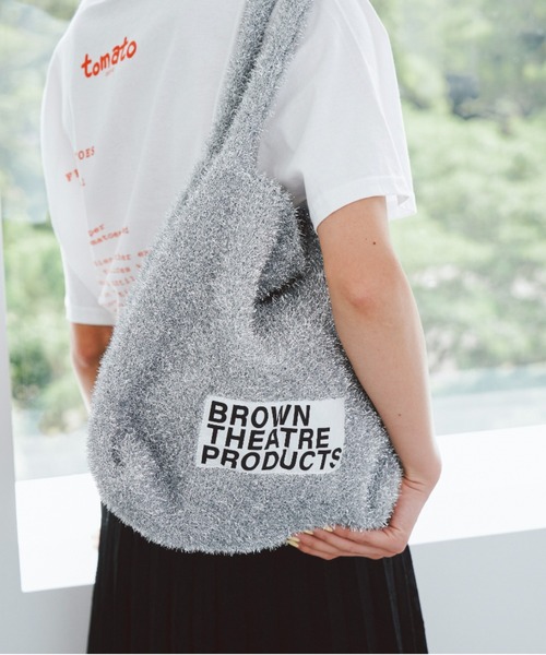 THEATRE PRODUCTS(シアタープロダクツ)の「ラメニットトートバッグ(トートバッグ・レディース・シルバー/ブラック/ブラック系2/ベージュ・FREE)」の10枚目の写真