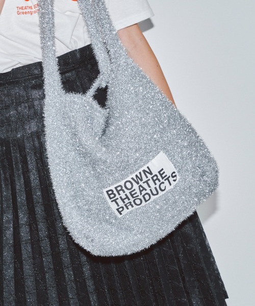 THEATRE PRODUCTS(シアタープロダクツ)の「ラメニットトートバッグ(トートバッグ・レディース・シルバー/ブラック/ブラック系2/ベージュ・FREE)」の11枚目の写真