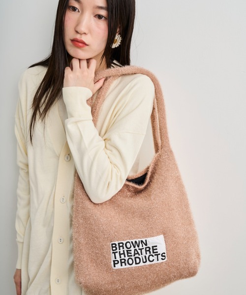 THEATRE PRODUCTS(シアタープロダクツ)の「ラメニットトートバッグ(トートバッグ・レディース・シルバー/ブラック/ブラック系2/ベージュ・FREE)」の19枚目の写真