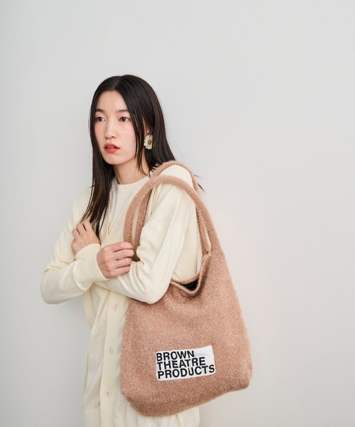 THEATRE PRODUCTS(シアタープロダクツ)の「ラメニットトートバッグ(トートバッグ・レディース・シルバー/ブラック/ブラック系2/ベージュ・FREE)」の20枚目の写真