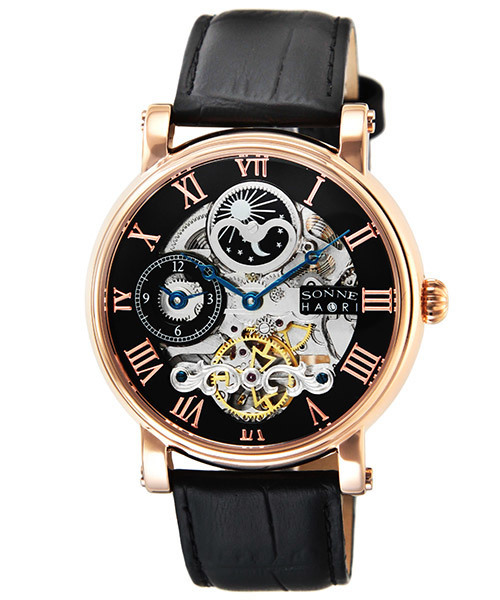 Sonne Haori Produced ゾンネ ハオリ サンアンドムーン Gmt スケルトンダイヤル 腕時計 アナログ腕時計 Sonne ゾンネ のファッション通販 Zozotown