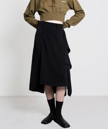 ELOOPS（イーループス）の「【ELOOPS】アシンメトリー風レイヤード デザインフレアスカート（スカート・メンズ）」