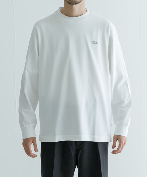 LACOSTE(ラコステ)の「LACOSTE ベーシックロングスリーブTシャツ(Tシャツ/カットソー・メンズ・ネイビー/ホワイト/ブラック・4/5)」の1枚目の写真