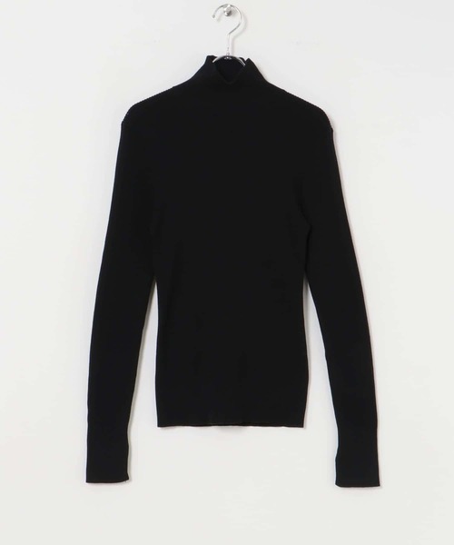 URBAN RESEARCH（アーバンリサーチ）の「『一部WEB限定カラー』『UR TECH』ハイネックリブニット（ニット/セーター・レディース・オフホワイト/ブラック系その他/ブルー/ブラック/ホワイト系その他/ピンク・FREE）」の3枚目の写真