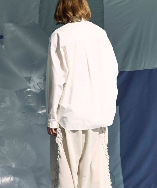 UNISEX》120/2 Suvin Cotton Typewriter Prime-Over Shirt/スビン