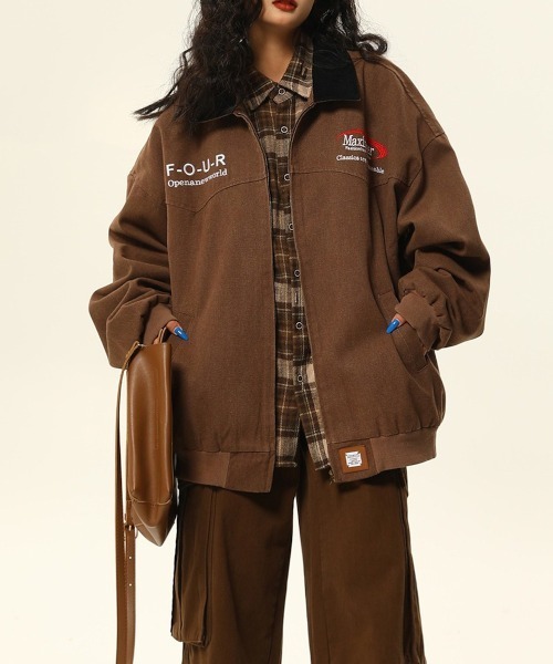 MASHIRO（マシロ）の「【MASHIRO】刺繍ビッグサイズオータムアウター（その他アウター・レディース・ブラック/ブラウン・FREE）」の13枚目の写真