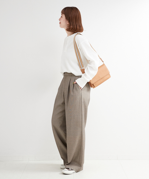 B.C STOCK（ベーセーストック）の「ワッフルプルオーバー（Tシャツ/カットソー・レディース・チャコールグレー/ブラック/ホワイト・FREE）」の22枚目の写真