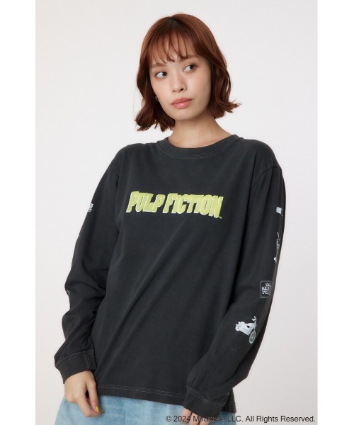 RODEO CROWNS WIDE BOWL（ロデオクラウンズワイドボウル）の「【PULP FICTION】Mia L/S Tシャツ（Tシャツ/カットソー・レディース・ブラック/ホワイト・FREE）」の3枚目の写真