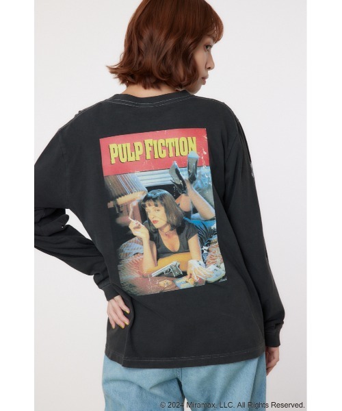 RODEO CROWNS WIDE BOWL（ロデオクラウンズワイドボウル）の「【PULP FICTION】Mia L/S Tシャツ（Tシャツ/カットソー・レディース・ブラック/ホワイト・FREE）」の6枚目の写真