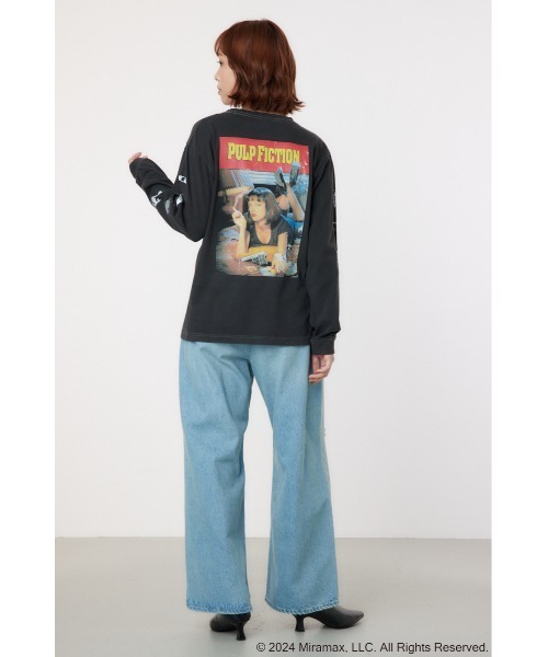 RODEO CROWNS WIDE BOWL（ロデオクラウンズワイドボウル）の「【PULP FICTION】Mia L/S Tシャツ（Tシャツ/カットソー・レディース・ブラック/ホワイト・FREE）」の9枚目の写真