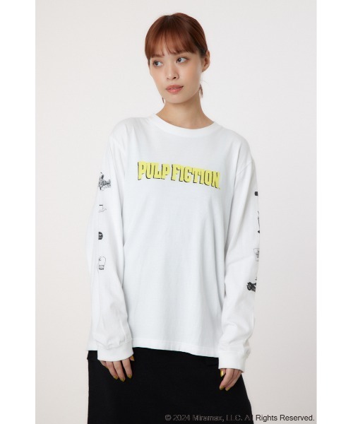 RODEO CROWNS WIDE BOWL（ロデオクラウンズワイドボウル）の「【PULP FICTION】Mia L/S Tシャツ（Tシャツ/カットソー・レディース・ブラック/ホワイト・FREE）」の12枚目の写真