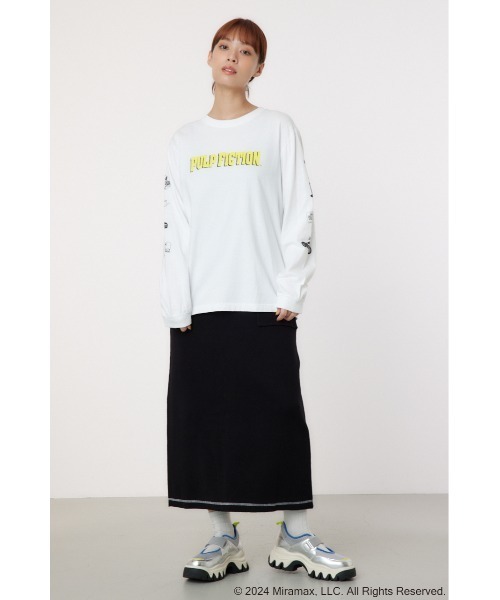 RODEO CROWNS WIDE BOWL（ロデオクラウンズワイドボウル）の「【PULP FICTION】Mia L/S Tシャツ（Tシャツ/カットソー・レディース・ブラック/ホワイト・FREE）」の13枚目の写真