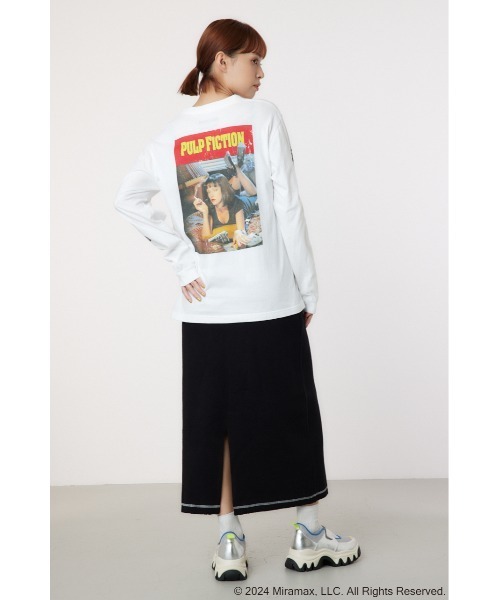 RODEO CROWNS WIDE BOWL（ロデオクラウンズワイドボウル）の「【PULP FICTION】Mia L/S Tシャツ（Tシャツ/カットソー・レディース・ブラック/ホワイト・FREE）」の14枚目の写真