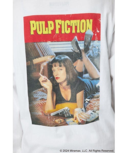 RODEO CROWNS WIDE BOWL（ロデオクラウンズワイドボウル）の「【PULP FICTION】Mia L/S Tシャツ（Tシャツ/カットソー・レディース・ブラック/ホワイト・FREE）」の19枚目の写真