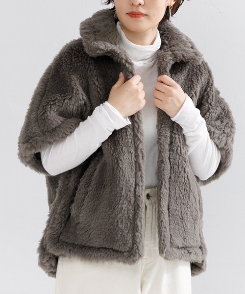 TICCA（ティッカ）の「TICCA WOOLファーポンチョ（ポンチョ）」 - WEAR