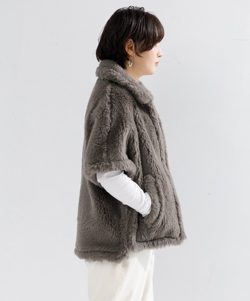 TICCA（ティッカ）の「TICCA WOOLファーポンチョ（ポンチョ