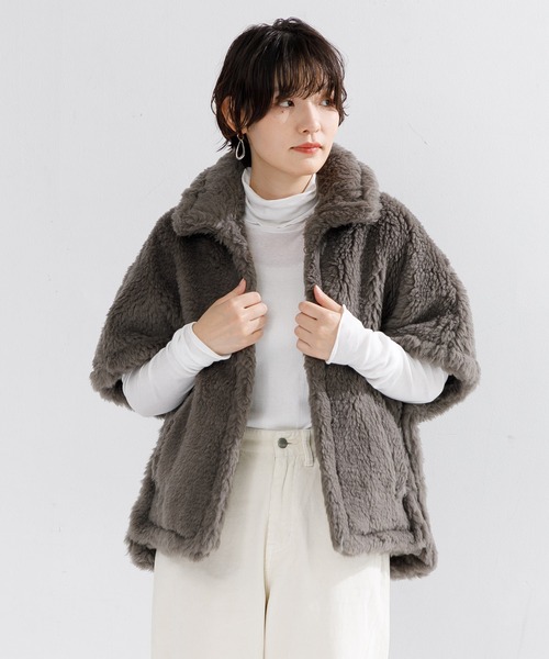 TICCA（ティッカ）の「TICCA WOOLファーポンチョ（ポンチョ