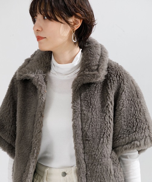 TICCA（ティッカ）の「TICCA WOOLファーポンチョ（ポンチョ