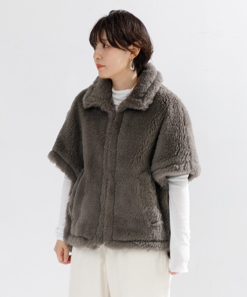 TICCA（ティッカ）の「TICCA WOOLファーポンチョ（ポンチョ