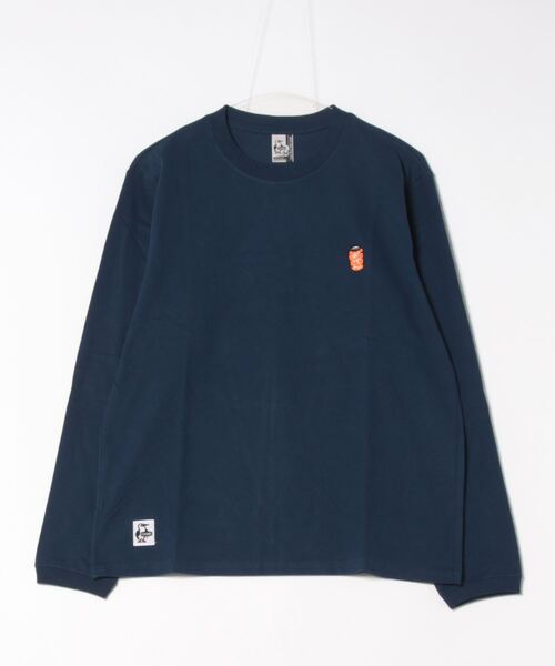 CHUMS（チャムス）の「CHUMS/チャムス ロンT/長袖ティシャツ/カットソー バックプリント CH01-2452（Tシャツ/カットソー・メンズ・ライトブルー/ブラック/ホワイト/オレンジ/グレイッシュベージュ/ネイビー・M/L/XL）」の5枚目の写真