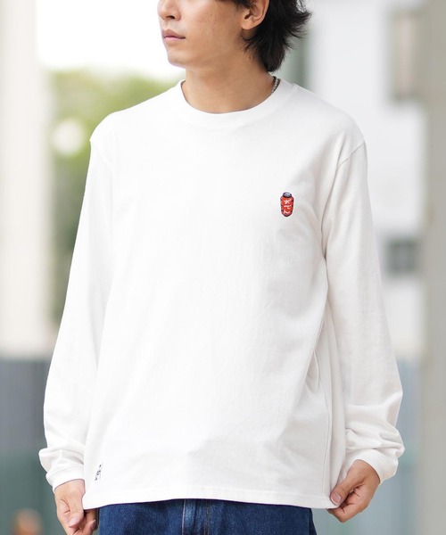 CHUMS（チャムス）の「CHUMS/チャムス ロンT/長袖ティシャツ/カットソー バックプリント CH01-2452（Tシャツ/カットソー・メンズ・ライトブルー/ブラック/ホワイト/オレンジ/グレイッシュベージュ/ネイビー・M/L/XL）」の2枚目の写真