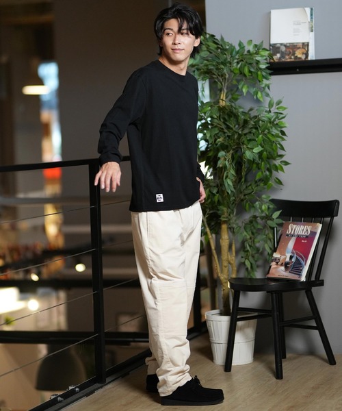 CHUMS（チャムス）の「CHUMS/チャムス ロンT/長袖ティシャツ/カットソー バックプリント CH01-2452（Tシャツ/カットソー・メンズ・ライトブルー/ブラック/ホワイト/オレンジ/グレイッシュベージュ/ネイビー・M/L/XL）」の18枚目の写真