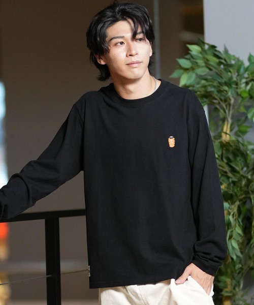 CHUMS（チャムス）の「CHUMS/チャムス ロンT/長袖ティシャツ/カットソー バックプリント CH01-2452（Tシャツ/カットソー・メンズ・ライトブルー/ブラック/ホワイト/オレンジ/グレイッシュベージュ/ネイビー・M/L/XL）」の13枚目の写真