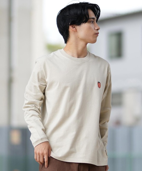 CHUMS（チャムス）の「CHUMS/チャムス ロンT/長袖ティシャツ/カットソー バックプリント CH01-2452（Tシャツ/カットソー・メンズ・ライトブルー/ブラック/ホワイト/オレンジ/グレイッシュベージュ/ネイビー・M/L/XL）」の19枚目の写真