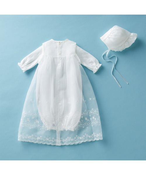 セレモニードレス3点セット【秋冬用】【箱入】（ロンパース）｜MIKI