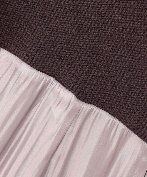 ANY SIS(エニィスィス)の「【洗える】オーロラサテンコンビ ワンピース(ワンピース・レディース・オレンジ系/ダルブルー系/ライラック系・1/2/3)」の16枚目の写真