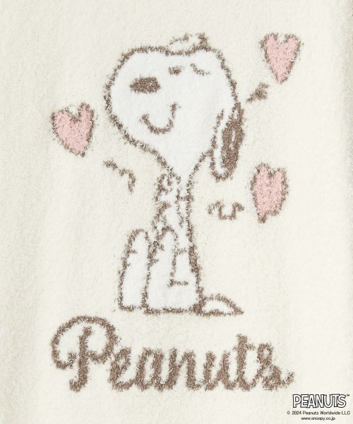 aimerfeel(エメフィール)の「×【家族・カップルでお揃いOK!ふんわりもっちりニットのルームウェア】PEANUTS スヌーピー モールニット 上下セット (男女兼用サイズ)(ルームワンピース・レディース・オフホワイト・MEDIUM/LARGE)」の8枚目の写真