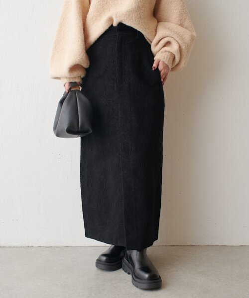 Lui's（ルイス）の「ジャガードスカート（スカート・レディース・ブラック/ブラウン・FREE）」の3枚目の写真