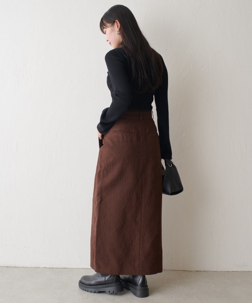 Lui's（ルイス）の「ジャガードスカート（スカート・レディース・ブラック/ブラウン・FREE）」の4枚目の写真