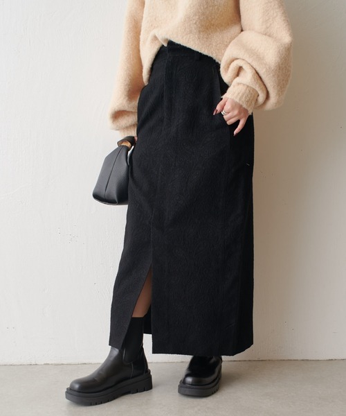 Lui's（ルイス）の「ジャガードスカート（スカート・レディース・ブラック/ブラウン・FREE）」の6枚目の写真