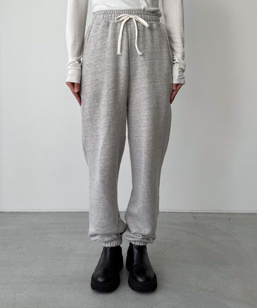 CANAL JEAN（キャナルジーン）の「El mar　裏起毛スウェットジョガーパンツ（スウェットパンツ・レディース・ライトグレー/クリーム・ONE SIZE）」の3枚目の写真