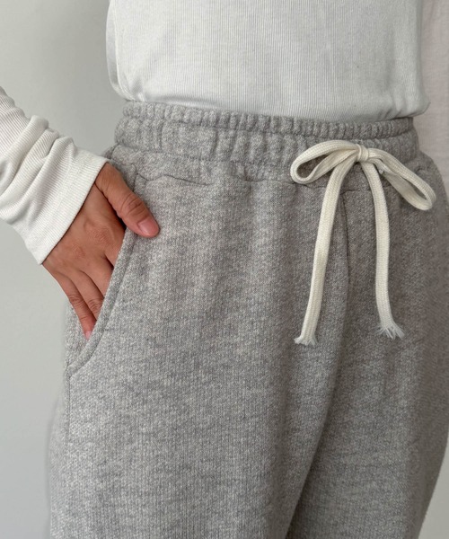 CANAL JEAN（キャナルジーン）の「El mar　裏起毛スウェットジョガーパンツ（スウェットパンツ・レディース・ライトグレー/クリーム・ONE SIZE）」の6枚目の写真