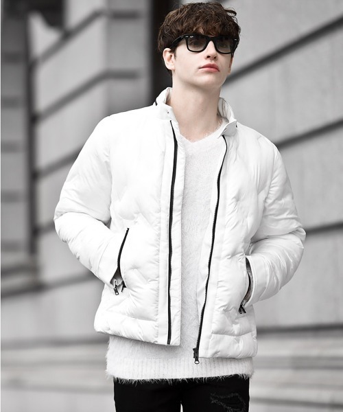 Buffalo Bobs(バッファローボブズ)の「VINCENT-RIDER(ヴィンセント-ライダー)シームレス ダウンジャケット(ダウンジャケット/コート・メンズ・ホワイト/ブラック・1-2/2-3/3-4)」の13枚目の写真