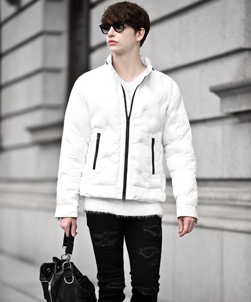 Buffalo Bobs(バッファローボブズ)の「VINCENT-RIDER(ヴィンセント-ライダー)シームレス ダウンジャケット(ダウンジャケット/コート・メンズ・ホワイト/ブラック・1-2/2-3/3-4)」の14枚目の写真