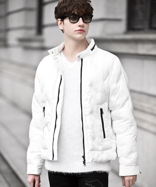 ホワイト ダウンジャケット セール】VINCENT-RIDER(ヴィンセント-ライダー)シームレス ダウン