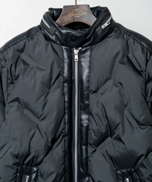 Buffalo Bobs(バッファローボブズ)の「VINCENT-RIDER(ヴィンセント-ライダー)シームレス ダウンジャケット(ダウンジャケット/コート・メンズ・ホワイト/ブラック・1-2/2-3/3-4)」の5枚目の写真