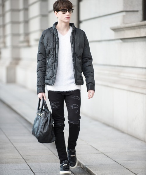 Buffalo Bobs(バッファローボブズ)の「VINCENT-RIDER(ヴィンセント-ライダー)シームレス ダウンジャケット(ダウンジャケット/コート・メンズ・ホワイト/ブラック・1-2/2-3/3-4)」の21枚目の写真