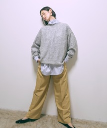 Color Semi-Wide Trousers