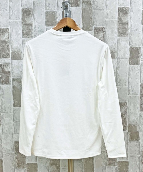 TopIsm(トップイズム)の「WARM WEAR ストレッチ入りクルーネックカットソー(Tシャツ/カットソー・メンズ・ホワイト/ブラック/チャコールグレー・LL/L/M)」の5枚目の写真