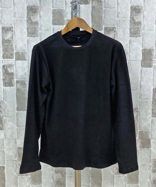 TopIsm(トップイズム)の「WARM WEAR ストレッチ入りクルーネックカットソー(Tシャツ/カットソー・メンズ・ホワイト/ブラック/チャコールグレー・LL/L/M)」の9枚目の写真