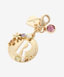 & chouette（アンドシュエット）の「オーバルフラワーイニシャルファスナートップ(R)（キーホルダー）」