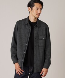 TAKEO KIKUCHI（タケオキクチ）の「尾州ジャージ ダウン入りシャツブルゾン（ブルゾン・メンズ）」